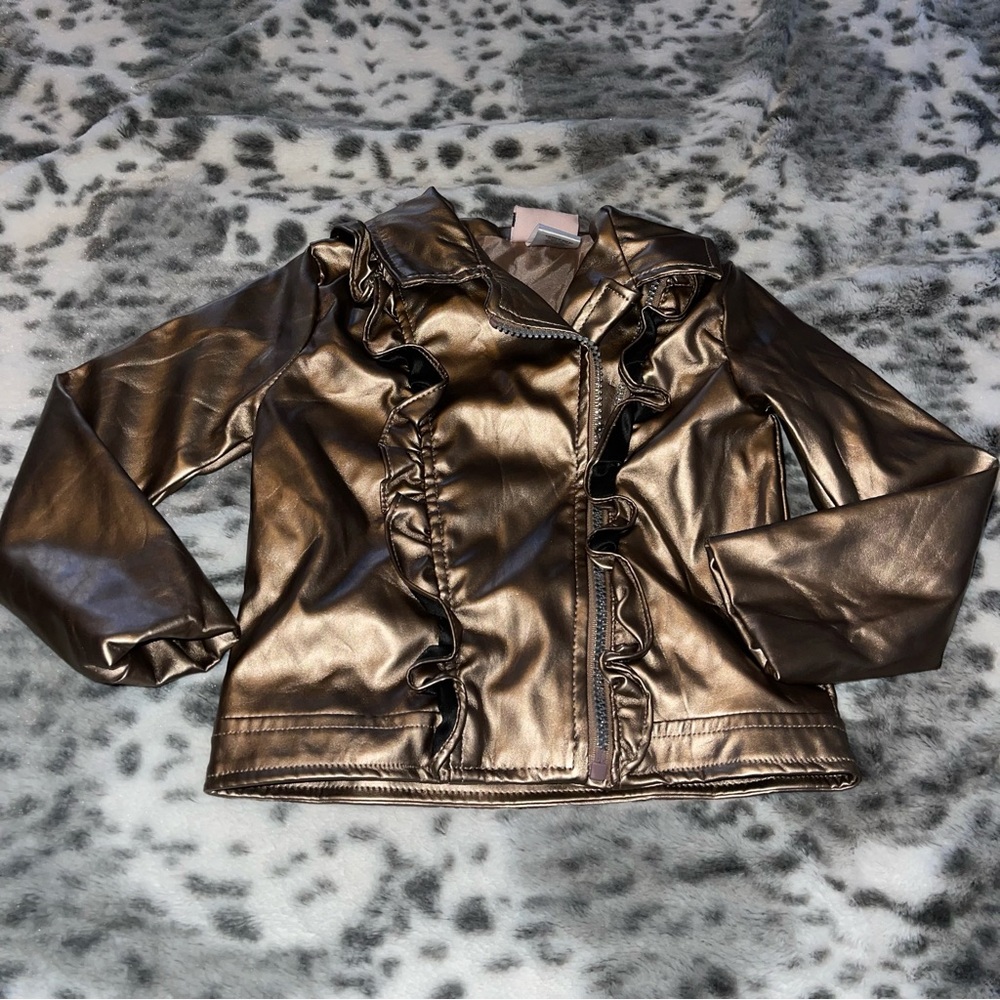 Little Lass Pleather Jacket